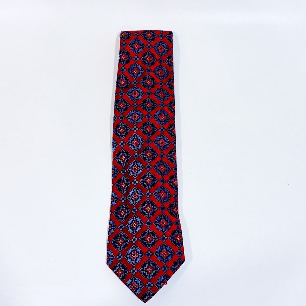 ALTEA Red and‎ blue floral tie